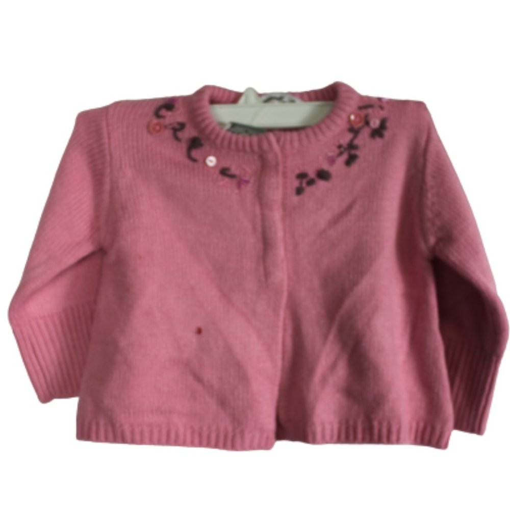 3 pommes Baby Sweater very thick color Pink New